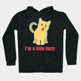 I'm a Little Fuzzy Funny Cat Hoodie
